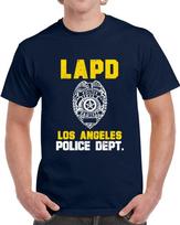 Los Andželo policijos departamento (LAPD) pareigūno įkvėptas individualus miesto unisex marškinėlis 2XL