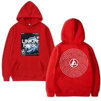 Linkin Park From Zero Pasaulinis turas 2025 Dvišaliai spausdinti Hoodie Vyrai moterys vintažinis Laisvalaikio džemperis Unisex Fleece gatvės stiliaus S