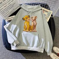 Animacinis Liūtas Karalius Simbą Grafiškai Spausdintas Gobtuvas Rudens Mada Kawaii Megztukas Viršus Vyriškas Laisvalaikio Ilgomis Rankovėmis Poros Džemperis S