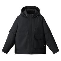 Didelių dydžių 5XL-12XL madingas žieminis vyriškas paltas su gobtuvu, neperšlampamas, kasdienis, laisvas, storas, šiltas, didelio dydžio viršutinis drabužis, vyriškos striukės 5XL juoda