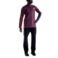 Nike FC Barcelona Ronaldinho 2005/06 Pakartotinis Replica ilgomis rankovėmis marškinėliai Raudona/Mėlyna Vyriški Viršutiniai drabužiai HQ1462-471 S
