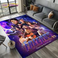 Central Perk draugų TV šou kilimas svetainei, miegamajam, namų sofos dekoravimui, vaikų žaidimų kampelio kilimas, neslystantis grindų kilimėlis, dovana 40x60cm( 15x23in )