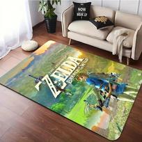 Z-Zeldas Hyrule žaidimo įkvėptas kilimas svetainei, sofos dekoravimui, miegamajam, minkštas grindų kilimėlis, balkonas, poilsio zona, neslystantis kilimas, dovana 50X80CM