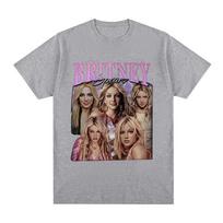 Britney Spears Fashion and Beautiful Pattern Women's T-shirt Harajuku Retro Short sleeved T-shirt Plus Size S