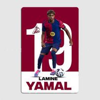 Lamine Yamal ir Messi Futbolo Žaidėjai Retro Plakatai Metalinė Plokštelė Plakatas Baro Interjeras Miegamojo Sienų Menas Namų Dekoras Kambario Dekoras 20x30cm（7.8x11.8inch）