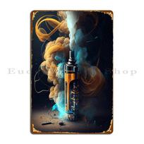 E-dūmų cigarečių metalinis ženklas Klubas personalizuotos lentelės Sienų dekoras Dizainas Skardos ženklas Plakatas 20x30cm（7.8x11.8inch）