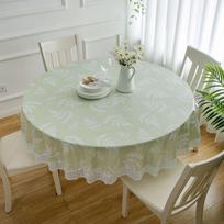 Vandeniui ir aliejui atspari apvali staltiesė: Apsauga nuo nusiplikymo, nereikalaujantis skalbimo valgomojo ir kavos stalo uždangalas, prabangus naujas pastoralinis stilius. 150 Tablecloth (fits 80-110 table)