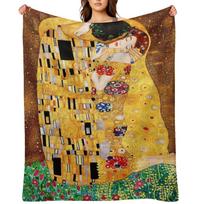 Gustav Klimt Throw Blanket Thins Winter beds Plaid Moving Blankets 30x40in