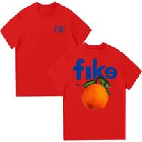 Dominic Fike Oranžiniai marškinėliai Dominic Fike Prekės Moterims Vyrams Mada Laisvalaikio Medvilniniai Trumpomis Rankovėmis T-shirt Madingi Kūrybiški Grafiniai Marškinėliai XS raudona