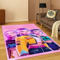 3D Demonų Medžiotojai Kpop Rumi Mira Zoey Muzikos Kilimas Kilimas Miegamojo Svetainės Sofos Namų Dekoras, Plotinis Kilimas Neslystantis Grindų Kilimėlis Dovana 40x60cm