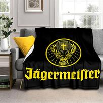 Jaegermeister Flanelinis pledas Lovos metamas pledas Minkštas animacinių filmukų rašto lovatiesis Lovatiesis Sofos Dovanų berniukui mergaitei 75x90cm