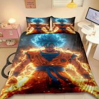 Paaugliams Japoniška D-Dragon-Ball Antklodės Užvalkalas Anime Super Saiyan Patalynės Komplektas Son Goku Antklodės Užvalkalų Komplektas Antklodės Užvalkalas Miegamajam EU Single(135*200cm)3pcs