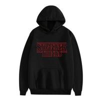 ZYLLO Stranger Things Hellfire Club Monstras Madingas Spausdintas Gobtuvas - Derinami Šeimos & Porų Aprangos Laisvalaikio Džemperis XXS juoda
