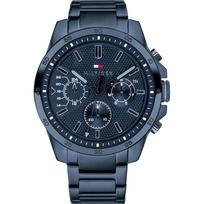 Tommy Hilfiger Decker Mėlynas Metalinis Dirželis Vyriškas Kvarcinis Laikrodis 1791560 mėlyna