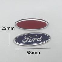 Karštas automobilio lipdukas Ford Naujam 1 vnt. 3D Ford mėlynas Automobilio priekinis variklio dangtis Emblemė Galinis buferis Bagažinė Vairo dangtelis