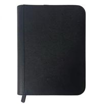 4 Pocket Card Binder 160 Card Slot Trading Card Holder Book PU Cover Zipper Closure Side-Loading Card Folder Album juoda