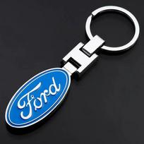 Naujas 2026 m. Automobilio Lipdukas Metalinis Automobilio Raktų Pakabukas Grandinėlė Automobilio Logotipas Raktų Pakabukas Ford S MAX Ranger Focus Fiesta Mondeo Kuga Mustang Escort KA