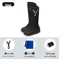 Infrared Heated Waterproof Boots with Plus Velvet - Warm Footwear for Home, Office & Outdoor Use Size 41 mėlyna