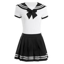 Scione Cosplay kostiumų vystyklų mylėtojas ABDL Anime Romper Moteriškas kostiumas Mergaitei Uniformas Anime vaidmenų žaidimo kostiumas XS juoda