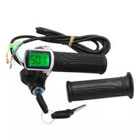 24 V / 36 V / 48 V elektrinis dviračio pasukamas rankenos droselis su LCD baterijos ekranu Elektrinis dviračio droselio rankenėlė su galios indikatoriumi 48V