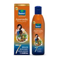 Parachute Advansed Ajurvedinis kokosų plaukų aliejus, kontroliuoja plaukų slinkimą ir 7 pagrindines plaukų problemas, 300 ml 45ml