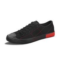 kupinas drobiniai vyriški batai Žali languoti plokščiapadžiai Vyriški suvarstomi kvėpuojantys laisvalaikio batai Vyriški Espadrilles zapatos hombre 44 juoda