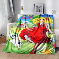„Candy Candy Anime“ suasmeninta šilta pliušinė jauki antklodė mergaitėms miegui Patogi sofa lengva antklodė 75x90cm