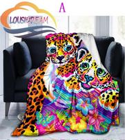 Gyvūnų miško gepardas leopardas Pūkuotas antklodė flanelinė šilta minkšta pliušinė sofa antklodė pliušinė antklodė 75x90cm