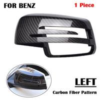 Juodi Šoninio Veidrodėlio Dangteliai Mercedes BENZ W176 W246 W212 W204 C117 X156 X204 W221 C218 A B C E S CLA GLA GLK Carbon Fiber-Left