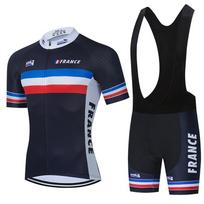 France Cycling Team Seilinukų rinkiniai MTB kalnų dviračių marškinėliai dviratininkams Vasariniai greitai džiūstantys lenktyniniai marškinėliai Vyriškas trumpas Maillot kostiumas su antkrūtiniu XXXXXL