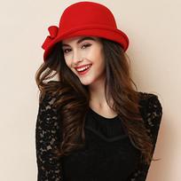 Žieminė kepurė moterims XX a. XX a. Gatsby stiliaus gėlė šilta vilna Fedora žiemos kepurė Moteriškos bažnytinės kepurės Cloche Bonnet Femme Felt Fedoras
