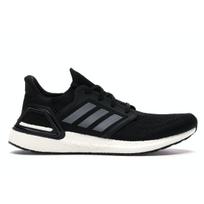 adidas UltraBoost 20 Pagrindinės juodos Unisex sportbačiai Naktiniai-Metaliniai balti EF1043 42