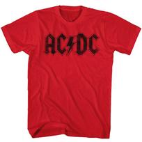 „Acdc Vintage Rock Band Logo“ albumo sunkiojo metalo koncertinio turo prekių unisex marškinėliai S