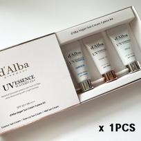 d'Alba Vegan Waterfull Apsauginis kremas nuo saulės 3 dalių mini kelioninis rinkinys – 3 tipai: Essence, tonizuojantis, švelnus 5 ml (3 Parinktys) 1PCS