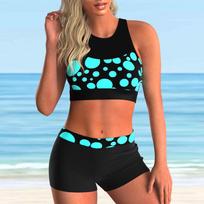 Įvairių dydžių moteriškas „Bikinis Tankini“ maudymosi kostiumėlis S juoda