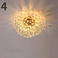 Šiuolaikinės krištolinės lubų lempos miegamojo darbo valgomojo „Kiaulpienės“ dizainerių tinklinės lempos Diameter-4 headlight