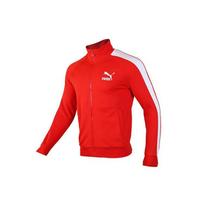 Puma Įspūdinga laisvalaikio striukė su apykakle Vyriški viršutiniai drabužiai ryškiai raudona 595976-11 XL