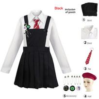 Anime filmas Roaldas Dahlas Matilda, muzikinė suknelė Cosplay kostiumas mergaitei JK uniforma, sijonas, sijonas, kepurė, kaklaraištis, sagė vakarėliui Karnavalui Helovinui XXXL