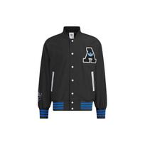 Adidas Originals Trefoil Rifta Bomber striukė su siuvinėjimu raidėmis ir spalvų blokais, vyriškas viršutinis drabužis, juoda IU4791 M black