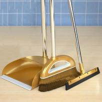 „Magic Broom“ ir plastikinių šiukšliadėžių rinkinys Valymo įrankiai Šlavimo valytuvas grindims Namų priedai Šlavimo dulkių šepetys Daugiafunkcis auksas