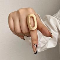 Perdėtai madingi reguliuojami žiedai moterims Vyriški geometriniai stambūs pirštų žiedai, žavūs papuošalai Adjustable