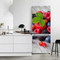 Vaisiai Šaldytuvo lipdukai Šaldytuvo dangtis Durys Kraštovaizdis Augalas Jūra Vinilas Lipnus virtuvės baldai Dekoras Apvyniojimas Šaldiklio lipdukas „Pasidaryk pats“ 40x120cm