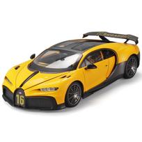 1/18 mastelio BUGATTI CHIRON PUR Sport Agile BLU didžiausio greičio tikro masto modelis 1/18-Size:26.8*11.7*6.7cm geltona
