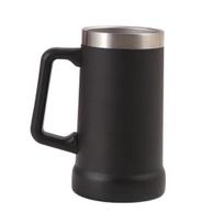 700ML alaus bokalas, dvigubos sienelės, nerūdijančio plieno, terminis plieninis kavos puodelis, izoliacinis termosas karštam juoda