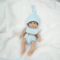 6'' 15cm Minkštas Kietas Silikoninis Viso Kūno Reborn Lėlė Dvyniai Mielos Tamprios Simuliacinės Atgimimo Lėlės Miniatiūrinės Realistiškos Kūdikių Lėlės Galima Maudyti Galima Aprengti boy doll
