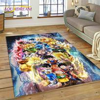 Anime 3D D-Dragon-Ball Japonijos animacinis kilimas svetainei, miegamojo dekoras, neslystantis grindų kilimėlis, dekoracija sofai, durų kilimėlis 40cm x 60cm