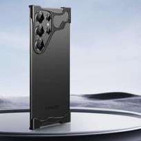 Natūralaus titano berėmis kameros objektyvo apsauga-buferis, skirta Samsung Galaxy S24 Ultra S23 Plus S24Ultra S24Plus 2024, kampų apsauga, telefono dėklas S24 juoda