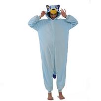 Bluey Onesies Moterų Pajams Kigurumi Cartoon One Piece Cosplay kostiumas Helovinui S mėlyna