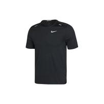 Nike Dri-Fit Rise 365 Kvėpuojantis ir minkštas margintas bėgimo marškinėliai trumpomis rankovėmis Vyriški viršutiniai drabužiai Juodas CZ9185-013 M