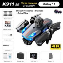 K911 SE GPS dronas profesionalus kliūčių išvengimo 4K dviguba HD kamera 5G bešepetėlis variklis sulankstomas keturkopterio dovanų žaislas 1 X Battery